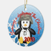 ÜberlebenStationierungpenguin-Verzierung 2010 Keramikornament (Links)