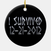 Überlebt 2012 keramik ornament (Hinten)