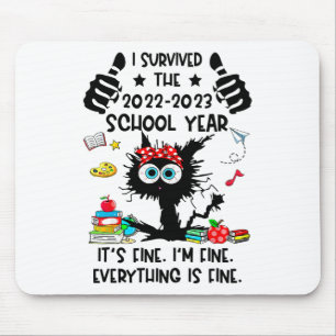 Überlebt 2022-2023 Schuljahr glücklich letzten Tag Mousepad