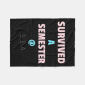 Überlebt ein Semester bei Sea Great Geschenk für S Fleecedecke (Vorderseite (Horizontal))