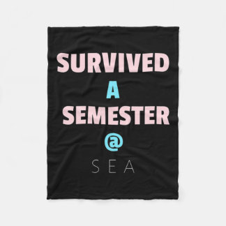 Überlebt ein Semester bei Sea Great Geschenk für S Fleecedecke
