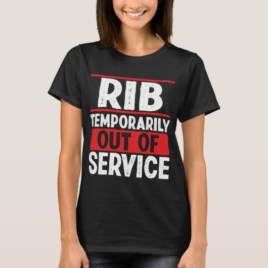 Überlebt meinen ersten gebrochenen Rib Funny Broke T-Shirt (Vorderseite)