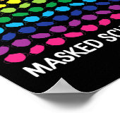 Überlebte 100 maskierte Schultage 100. Schultag Poster (Ecke)