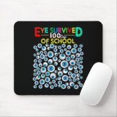 Überlebte 100 Tage Schullehrer Kinder Schüler Mousepad (Mit Mouse)