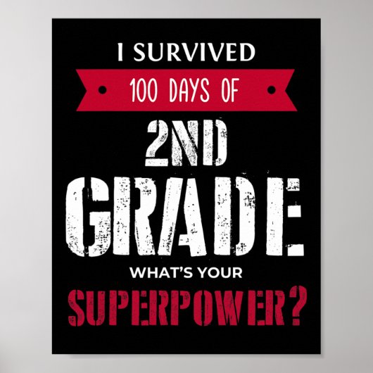 Überlebte 100 Tage Superkraft der zweiten Stufe Poster (Vorne)