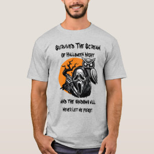 Überlebte den Schrei der Halloween-Nacht T-Shirt