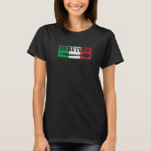 Überlebte der Holzlöffel Italienische Fahne Funny  T-Shirt (Vorderseite)