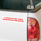 Überlebte die Wahl. Autoaufkleber (Auf Lkw)