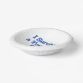 Überlebte eine Tour Bus Ride Whitepaper Schüsseln Pappteller (Gewinkelt)