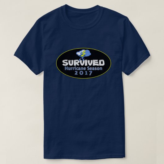 Überlebte Hurrikan-Saison 2017 T-Shirt (Design vorne)
