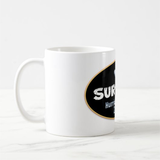 Überlebte Hurrikan-Saison 2018 Kaffeetasse (Links)