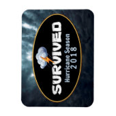 Überlebte Hurrikan-Saison 2018 Magnet (Vertikal)