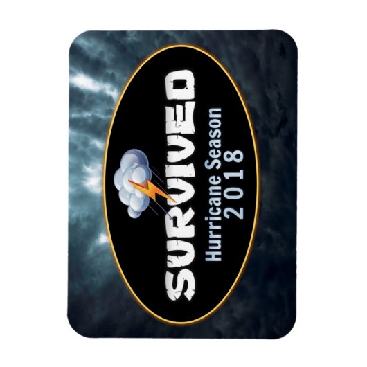 Überlebte Hurrikan-Saison 2018 Magnet (Vertikal)