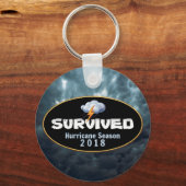 Überlebte Hurrikan-Saison 2018 Schlüsselanhänger (Vorderseite)