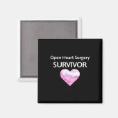 Überlebte Operation des offenen Herzens Magnet (Vorderseite/Rückseite)