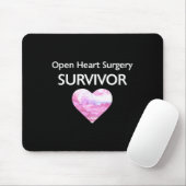 Überlebte Operation des offenen Herzens Mousepad (Mit Mouse)
