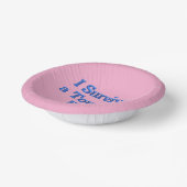 Überlebten einen Tour Bus Reiten rosa Papierschüss Pappteller (Gewinkelt)