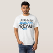Überlebter Hurrikan Irene T-Shirt (Vorne ganz)