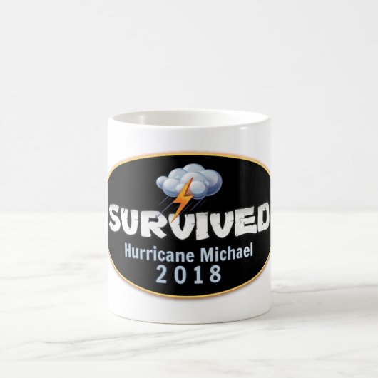 Überlebter Hurrikan Michael Kaffeetasse (Mittel)