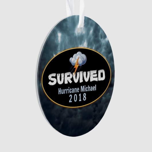Überlebter Hurrikan Michael Ornament (Vorderseite)