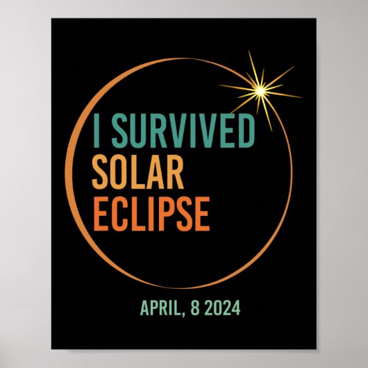 Überlebtes Sonnenbad 8. April 2024 Sonnentlichkeit Poster (Vorne)