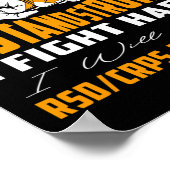 Überlegen Ich stehe stark Rsd Crps Bewusstsein Poster (Ecke)