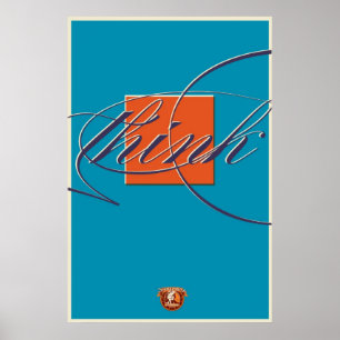 Überlegen Sie außerhalb der Box - Drucken Poster