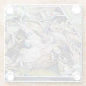 Überlegen Sie außerhalb der Box Glasuntersetzer (Rückseite)