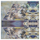 Überlegen Sie außerhalb der Box Stoff (Nahaufnahme)