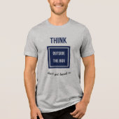 Überlegen Sie außerhalb des Feldes Untertitel hinz Tri-Blend Shirt (Vorderseite)