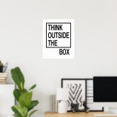 Überlegen Sie sich außerhalb der Box Creative Offi Poster (Heimbüro)