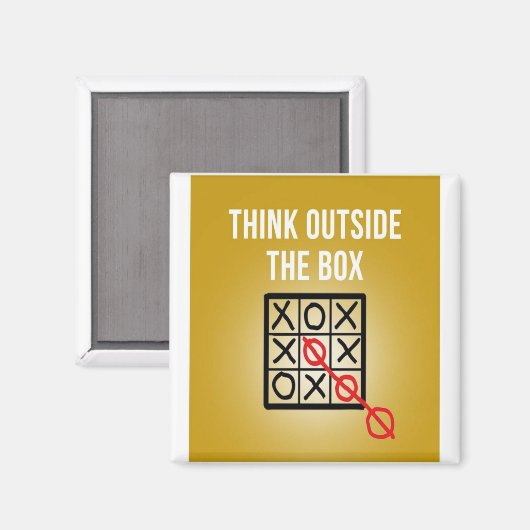 Überlegen Sie sich außerhalb der Box Magnet (Vorderseite/Rückseite)