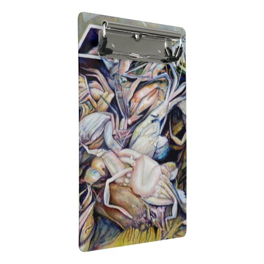 Überlegen Sie sich außerhalb der Box Mini Klemmbrett (Schrägansicht)