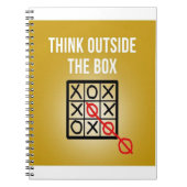 Überlegen Sie sich außerhalb der Box Notizblock (Vorderseite)