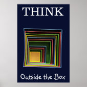 Überlegen Sie sich außerhalb der Box Poster (Vorne)