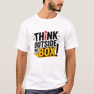 Überlegen Sie sich außerhalb der Box T-Shirt