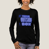 Überlegen Sie sich außerhalb der Box Tri-Blend Shirt (Vorderseite)