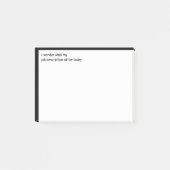 Überlegen Sie, was meine Arbeitsplatzbeschreibung  Post-it Klebezettel (Vorderseite)