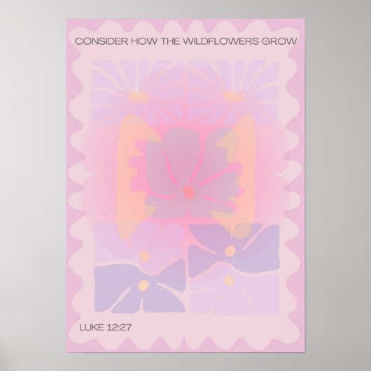 Überlegen Sie, wie die Wildblumen wachsen/blutästh Poster (Vorne)