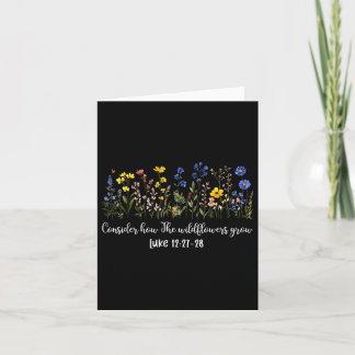 Überlegen Sie, wie die Wildblumen wachsen Inspirat Karte