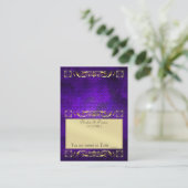 Überlegene Lila Klapptisch Platzkarte (Stehend Vorderseite)