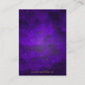 Überlegene Lila Klapptisch Platzkarte (Rückseite)