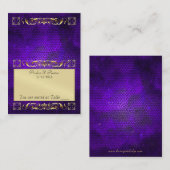 Überlegene Lila Klapptisch Platzkarte (Vorne/Hinten)