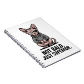 Überlegene Sphynx-Katzen-Attitüde-Illustration Notizblock (Rechte Seite)