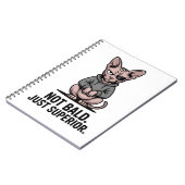 Überlegene Sphynx-Katzen-Attitüde-Illustration Notizblock (Linke Seite)
