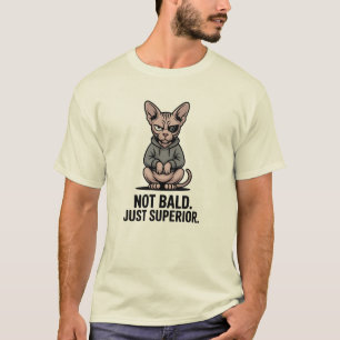 Überlegene Sphynx-Katzen-Attitüde-Illustration T-Shirt