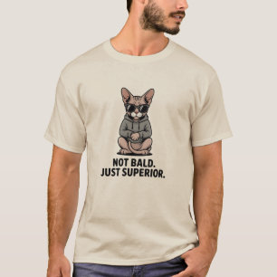 Überlegene Sphynx-Katzen-Attitüde-Illustration T-Shirt