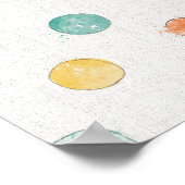 Überlegter Schmetterlingsschritt Poster (Ecke)