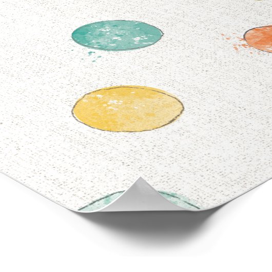 Überlegter Schmetterlingsschritt Poster (Ecke)