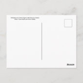 Überlegungen eines schneebedeckten Felsens Postkarte (Rückseite)